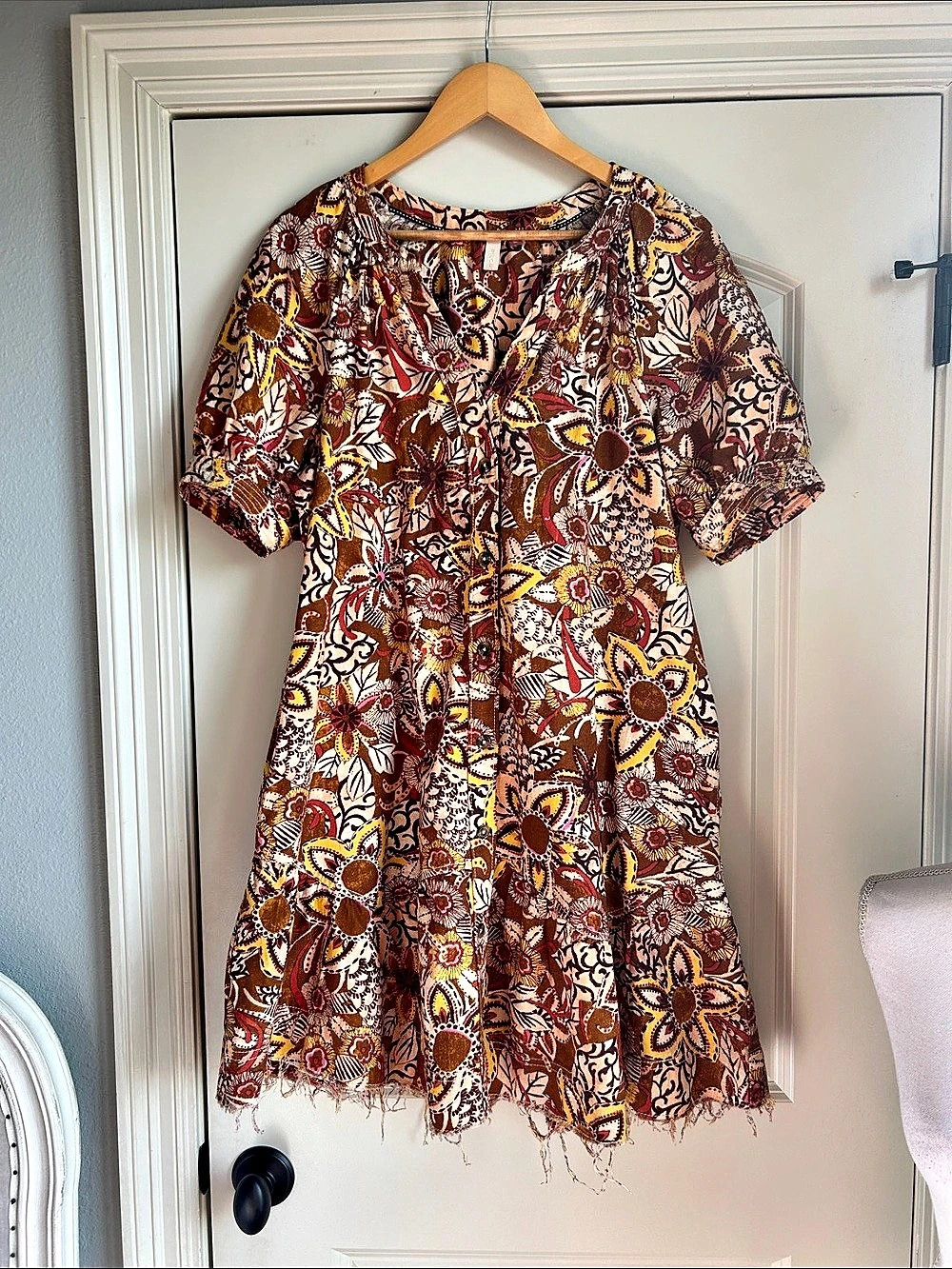 Pilcro Remi Fringed Tunic Dress